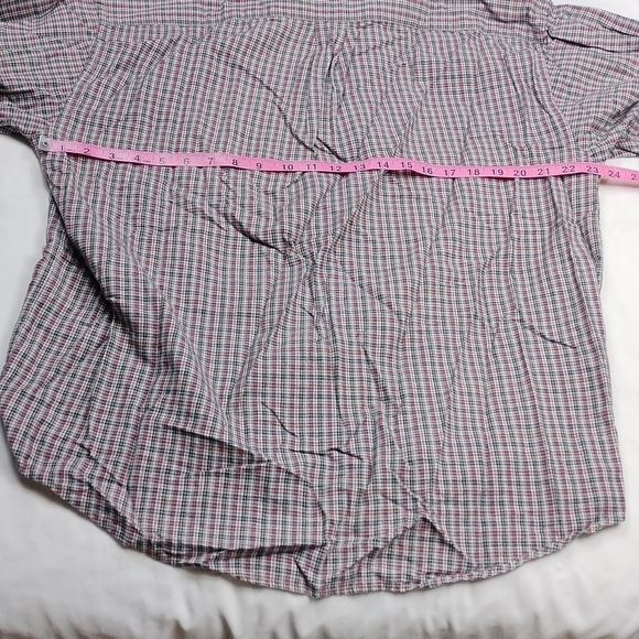 American Khakis by Van Heusen mens medium button down long sleeve shirt - Picture 8 of 9